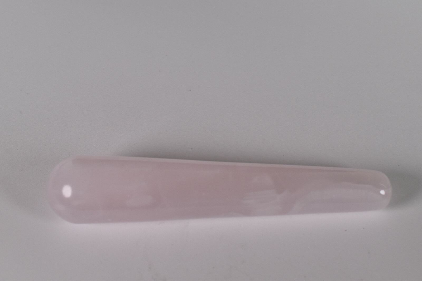 Pink Mangano Calcite Massage Wand Fluorescent UV Reactive 11 cm # S4