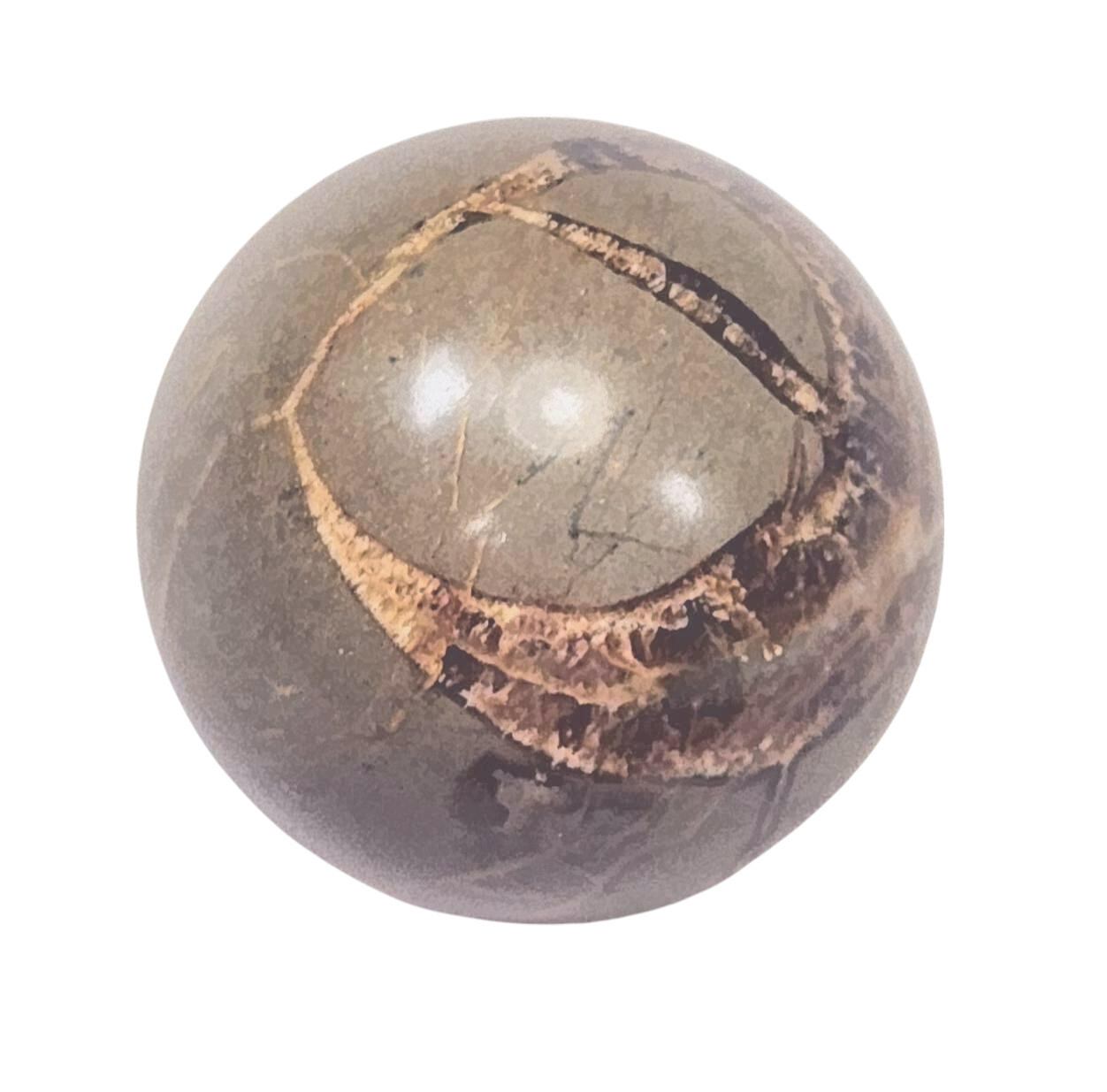 Fluorescent Septarian Nodule Piece 29mm Sphere for UV Collection 6295