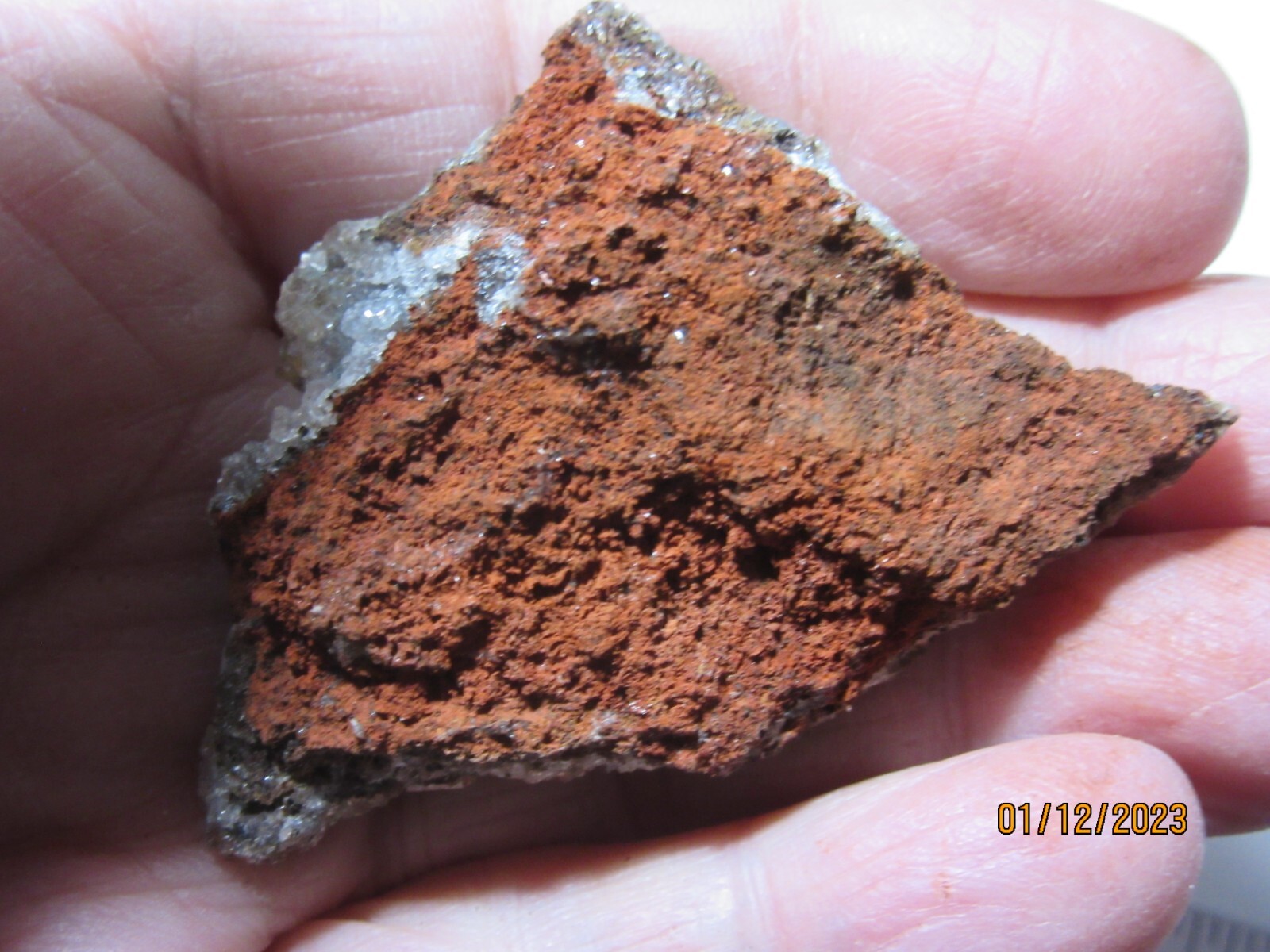 Natural Red Quartz Crystal CLUSTER 2 3/8″ Rough Collectible Reiki RQCCC-1