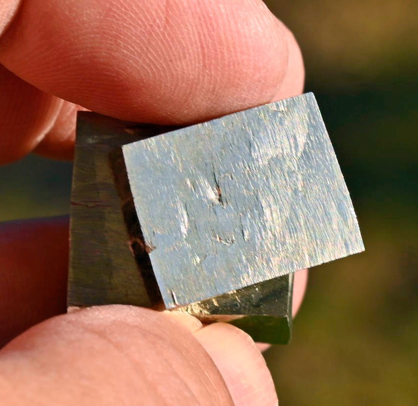 Large Pyrite Twinned Cube from Navajun, Spain
