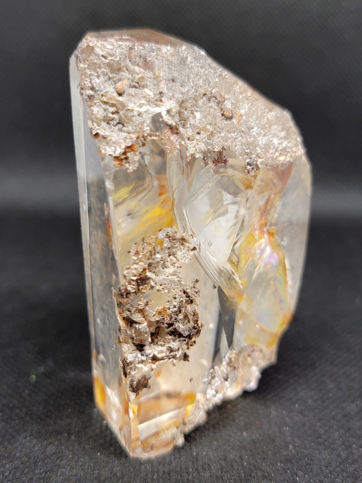 “Golden Healer” Garden Quartz with Large Rainbow and Amazing Clarity – US Seller