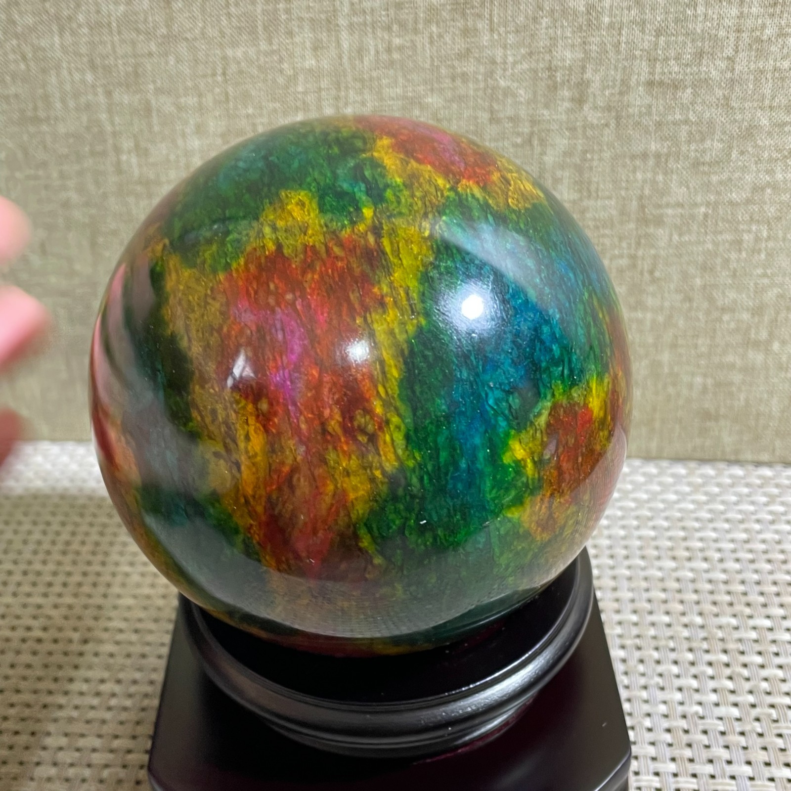 1500g Seven Colors Jade” sphere specimen -Taiwan China