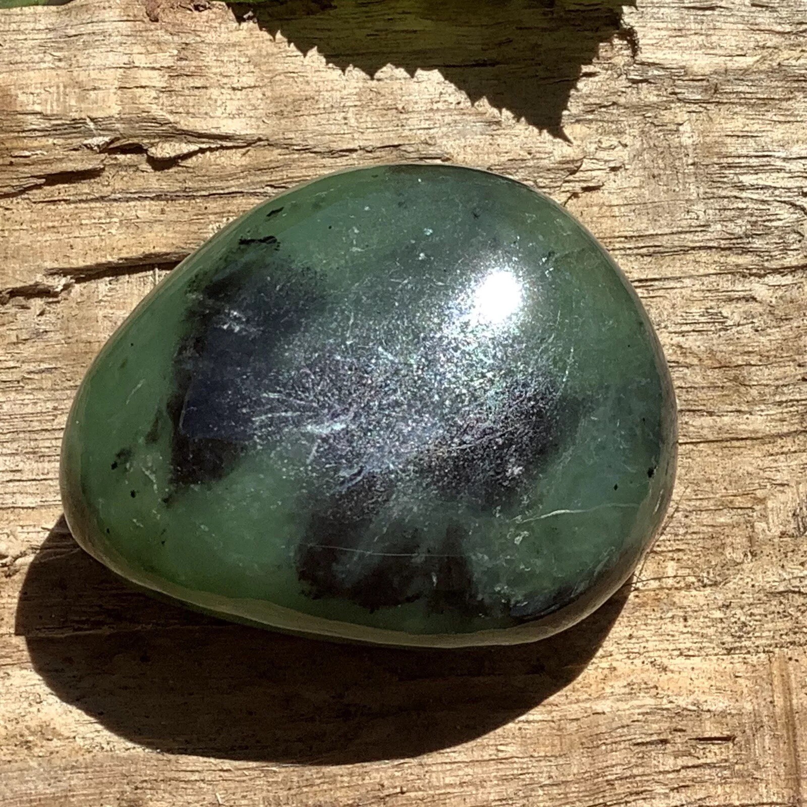 Siberian Jade Pebble Green Nephrite Jade Stone Polish Sayan Mountain Siberia #8