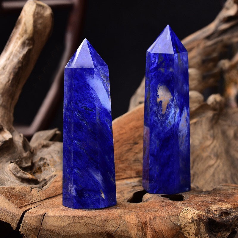 3.15″-3.54″ Natural Blueberry Quartz Crystal Tower Healing Crystal Obelisk