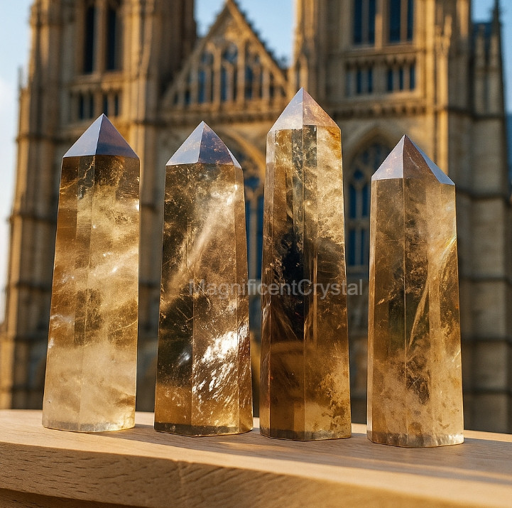 1lb Wholesale Natural Smoky Quartz Tower Point Energy Crystal Decor Art Displays