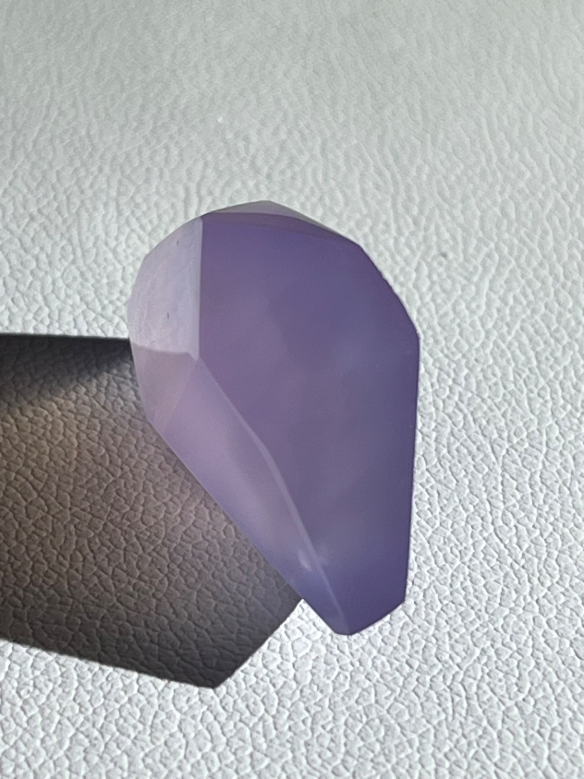Purple chalcedony 27.05 ct One of Kind Geometric Pendant. Origin : Indonesia.