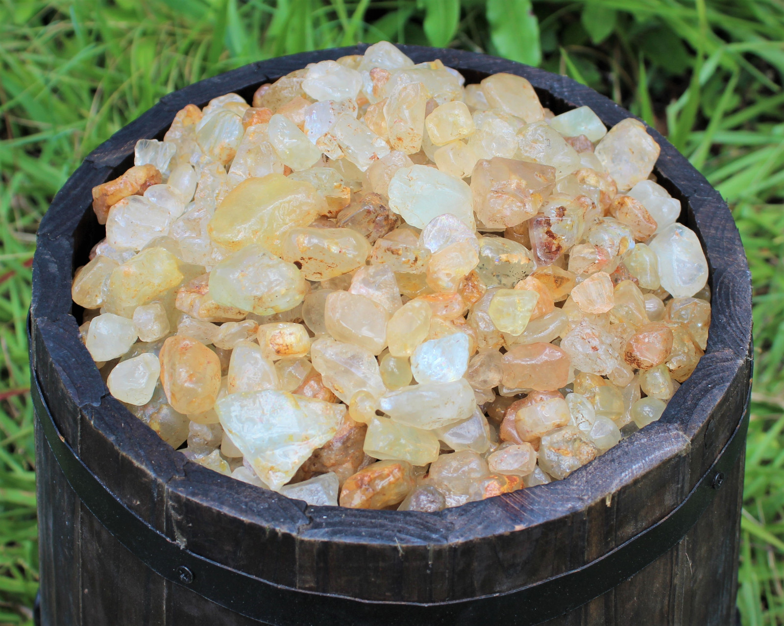 1/4 lb Bulk Lot Natural Rough Topaz Crystals (Raw Yellow Healing Gemstones 4 oz)