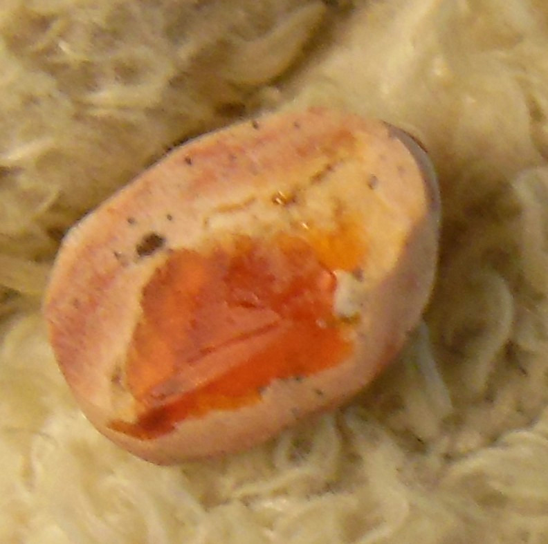 2.0ct Orange Mexican Fire Opal Double-Sided Freeform (see photos)