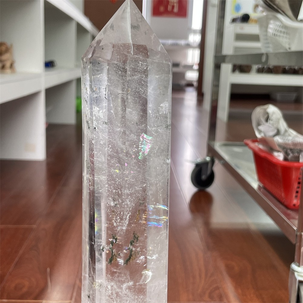 5.3LB 19.6 ” Natural A+++ Clear Quartz Obelisk Tower Crystal Decor Reiki Heal