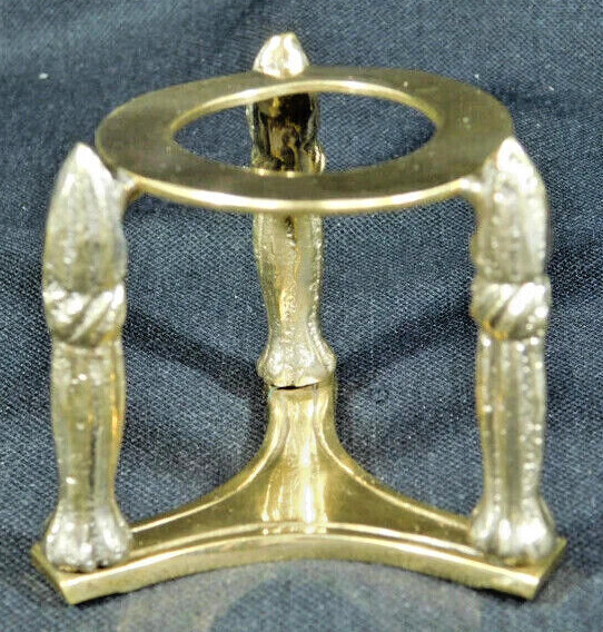Sphere Display Stand PILLAR Design Medium Size Brass / Gold Color
