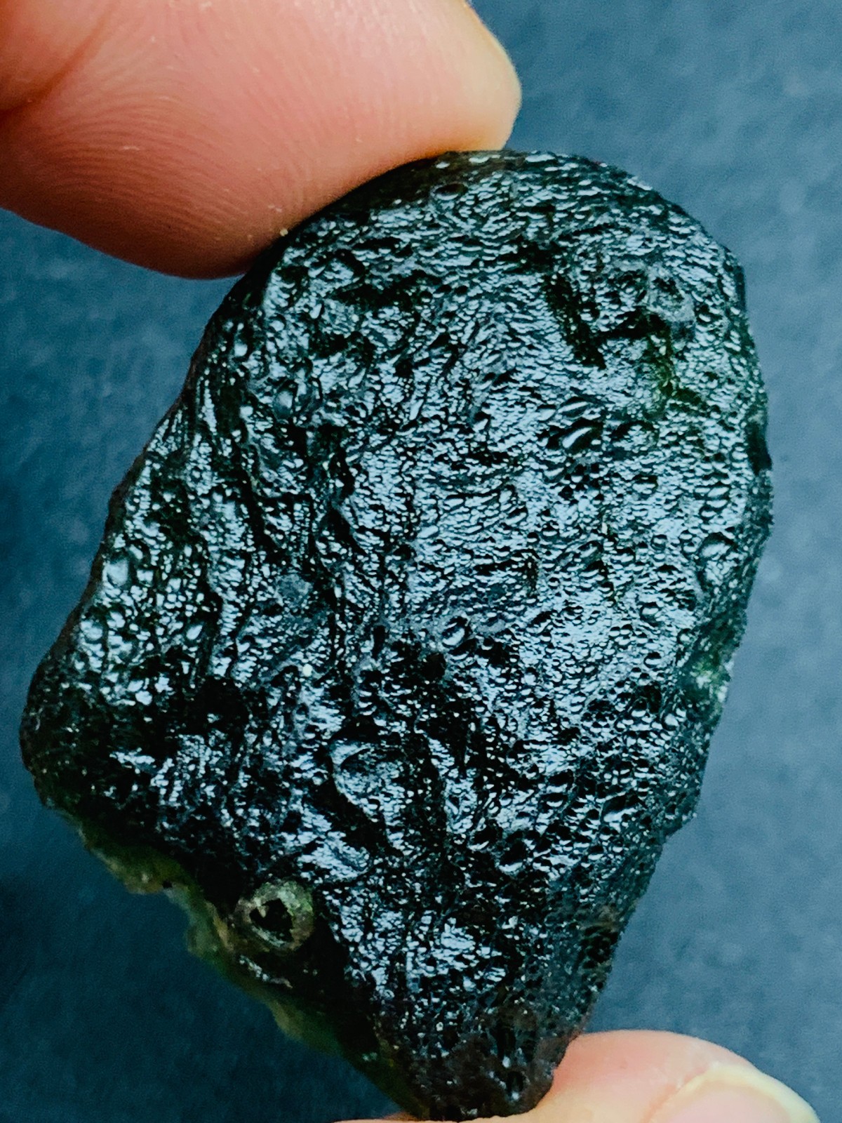 TOP Moldavite Raw Moldavite Crystal from Czech Republic PICcertificate 68CT