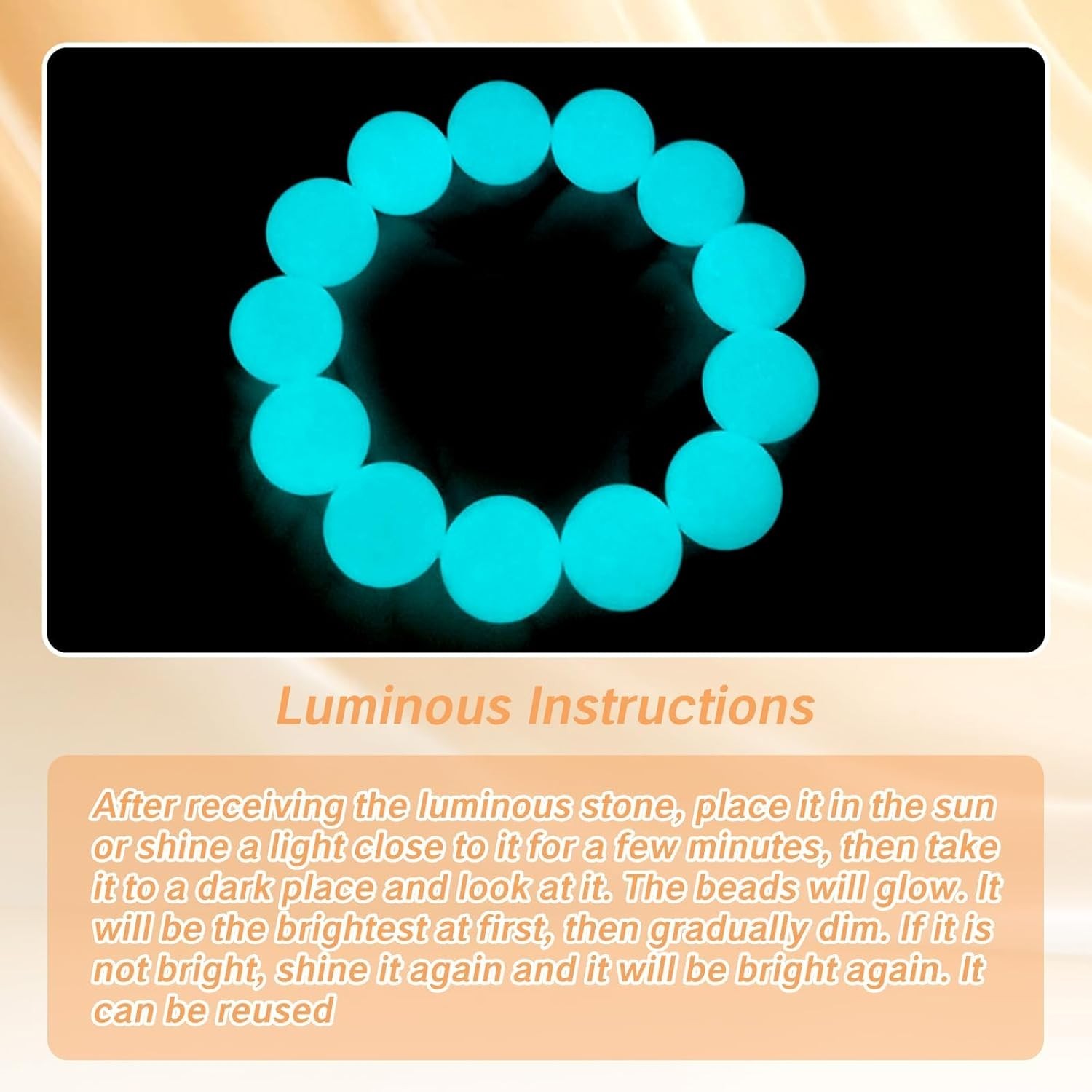 6mm Color Mixing Quartz Beads – Pack of 10 UV Reactive Craft Essentials