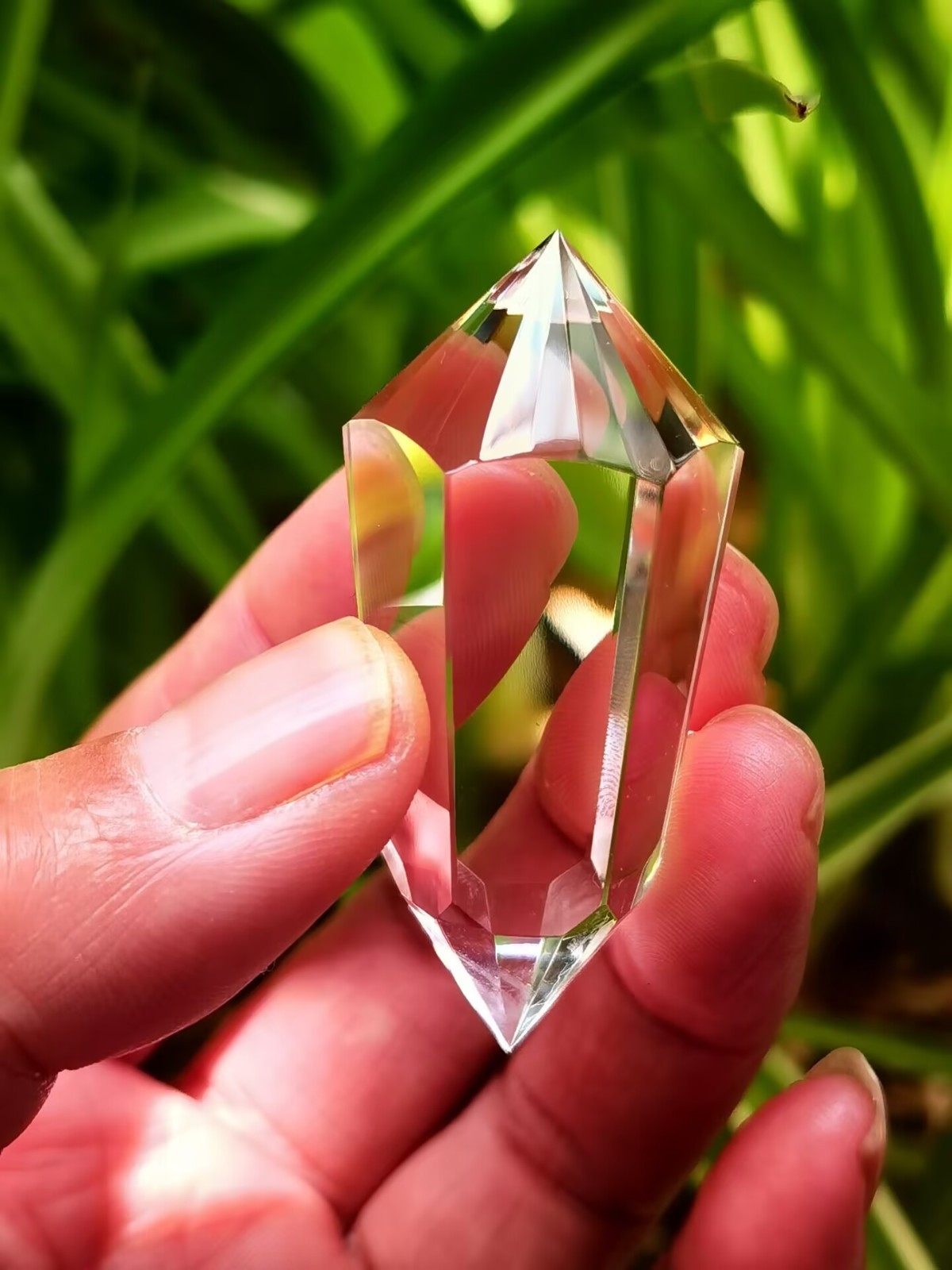 Tibetan Himalayan High Altitude 3 Gate 24 Sided Crystal Quartz Vogel Wand 2.0”