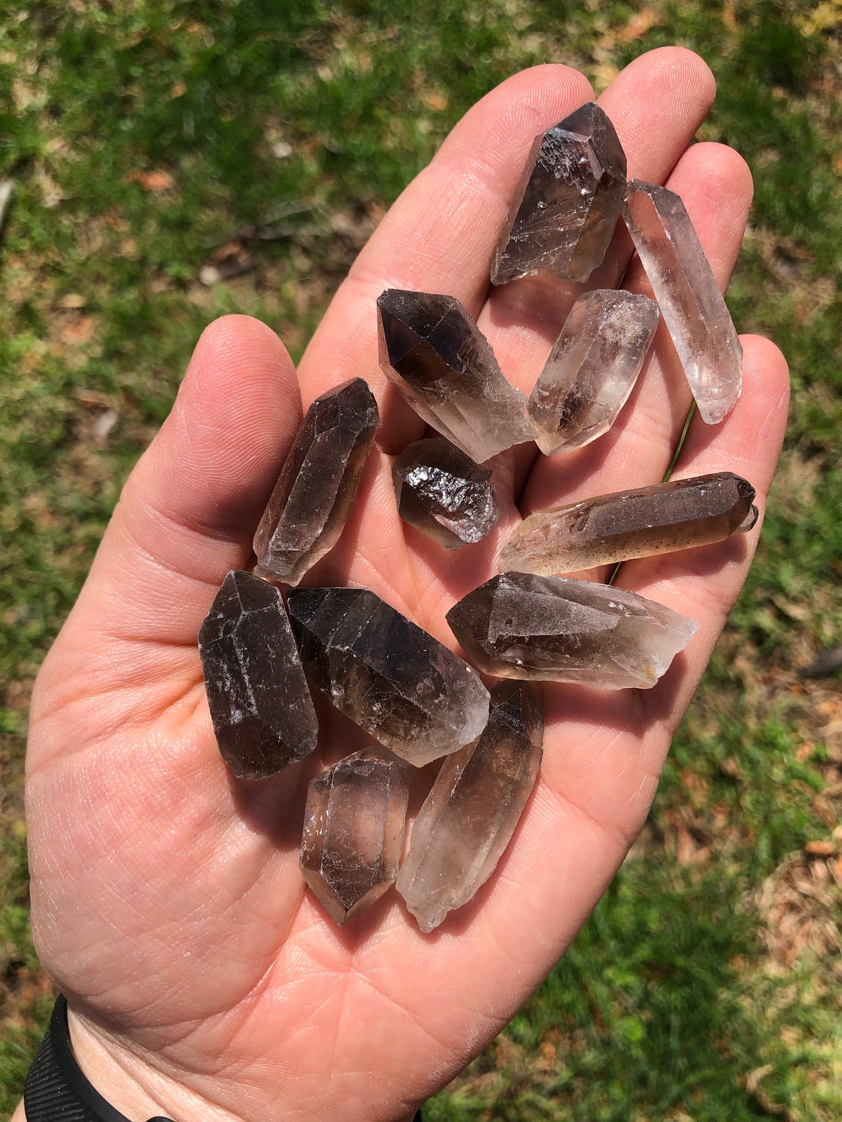 Raw Smoky Quartz Crystal Point, Natural Smoky Quartz from Brazil