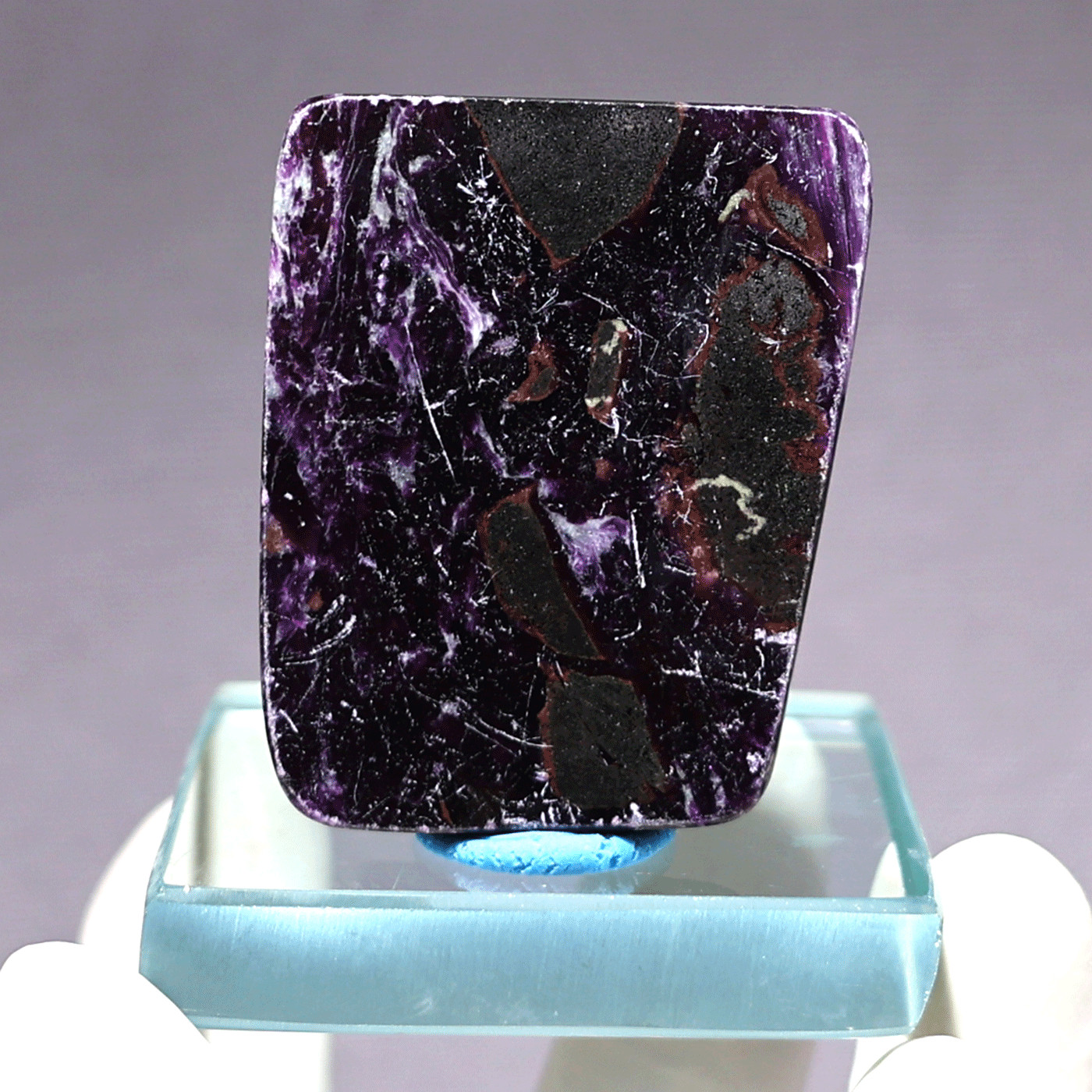 Rare Kämmererite Polished Stone • Dark Purple Chrome Chlorite • Collector’s Slab