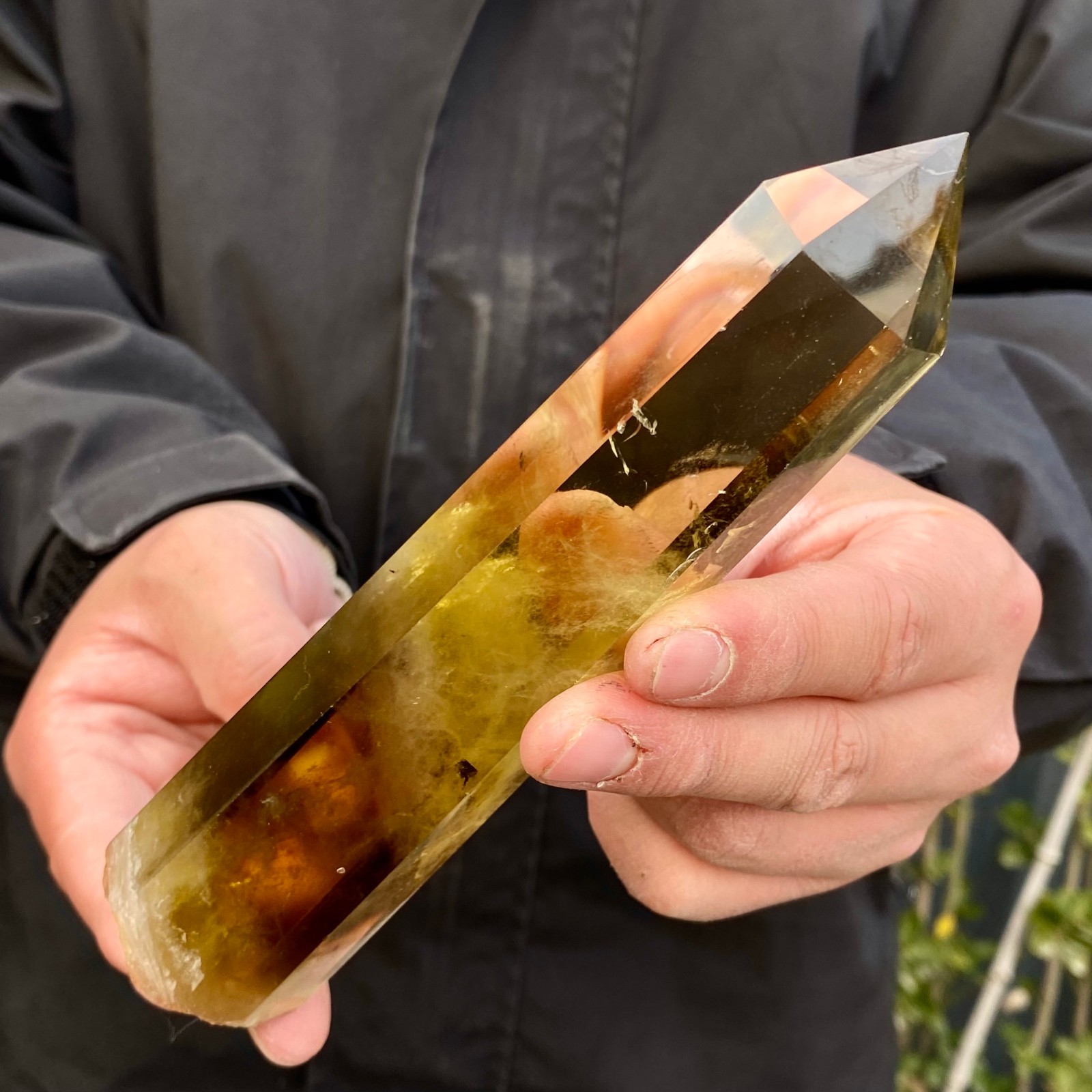 335G Citrine obelisk energy column Reiki healing