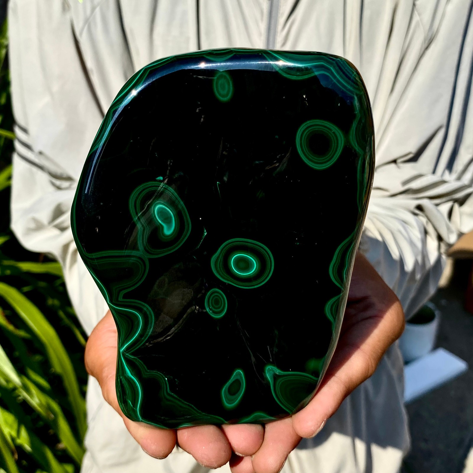 2.42LB TOP Natural Malachite crystal quartz Mineral specimen Reiki gem