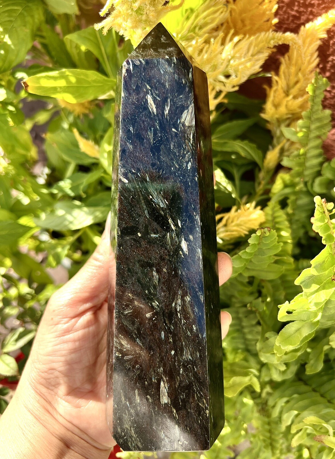 Wholesale Lot 3-4 Lbs Natural Astrophyllite Obelisk Tower Point Crystal Healing
