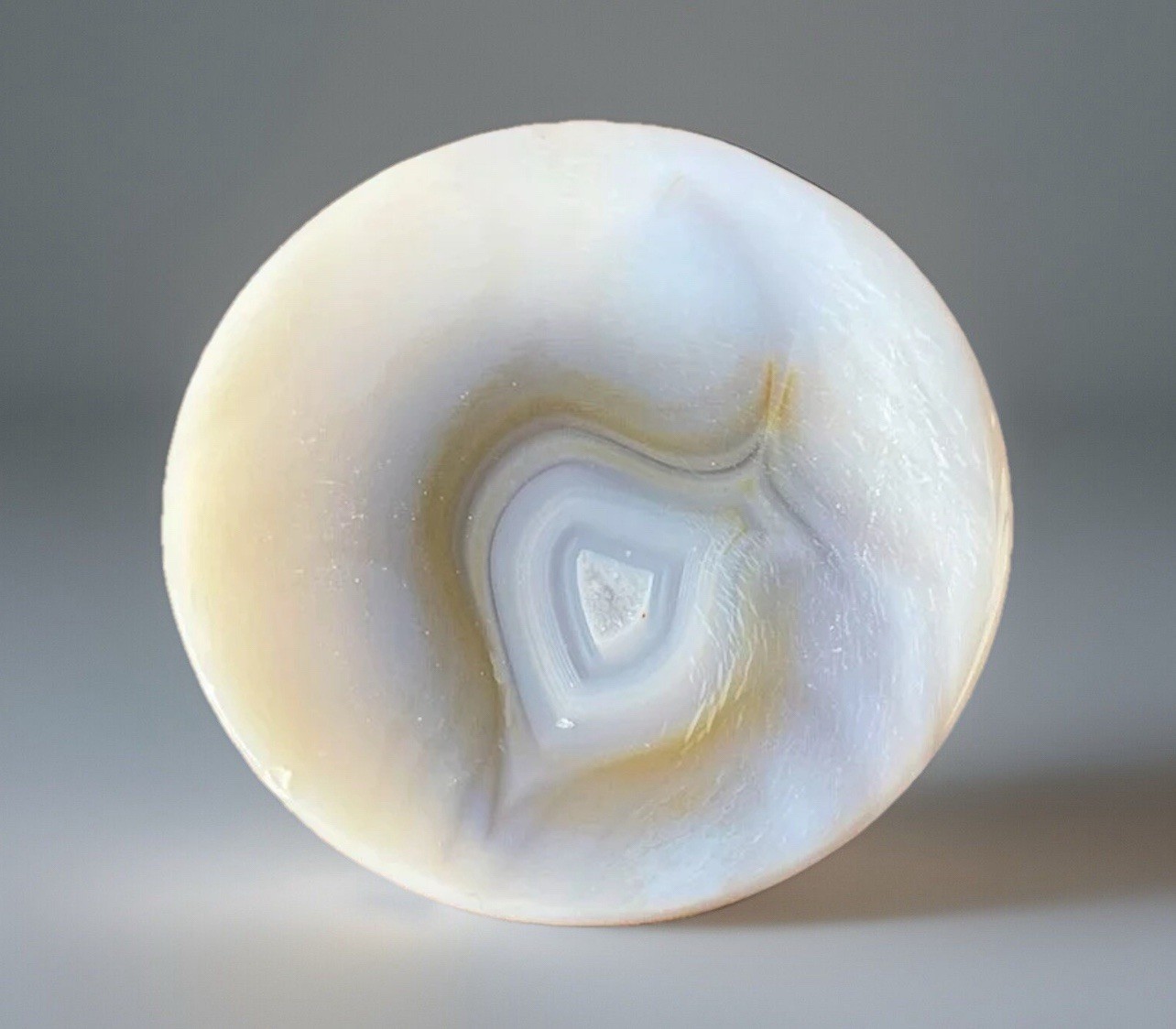 Natural Unique Agate Disk – Gem Slice Crystal Round Cookie flat Stone