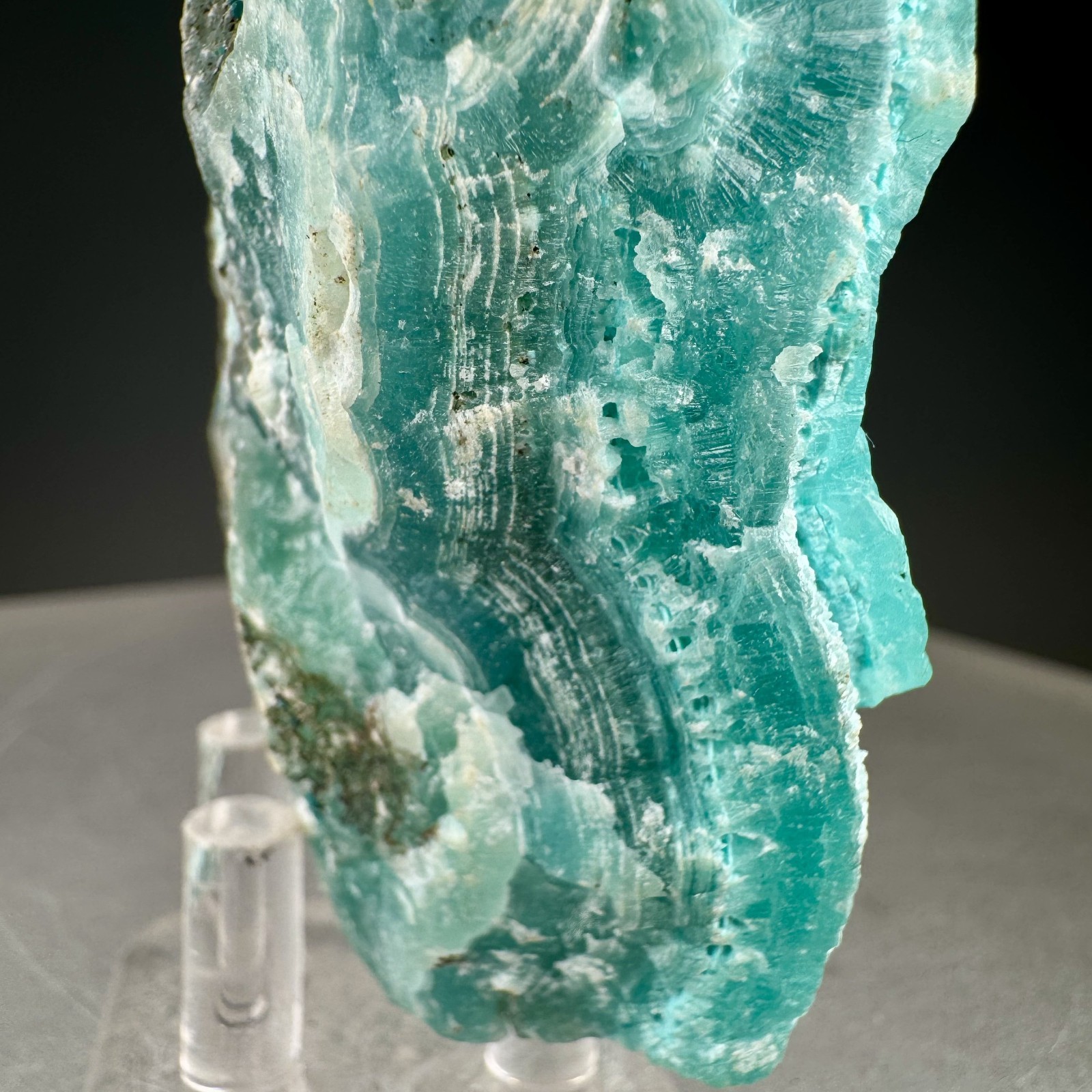 Vibrant Blue Smithsonite: Yanga Koubenza mines, Mfouati, Republic of Congo