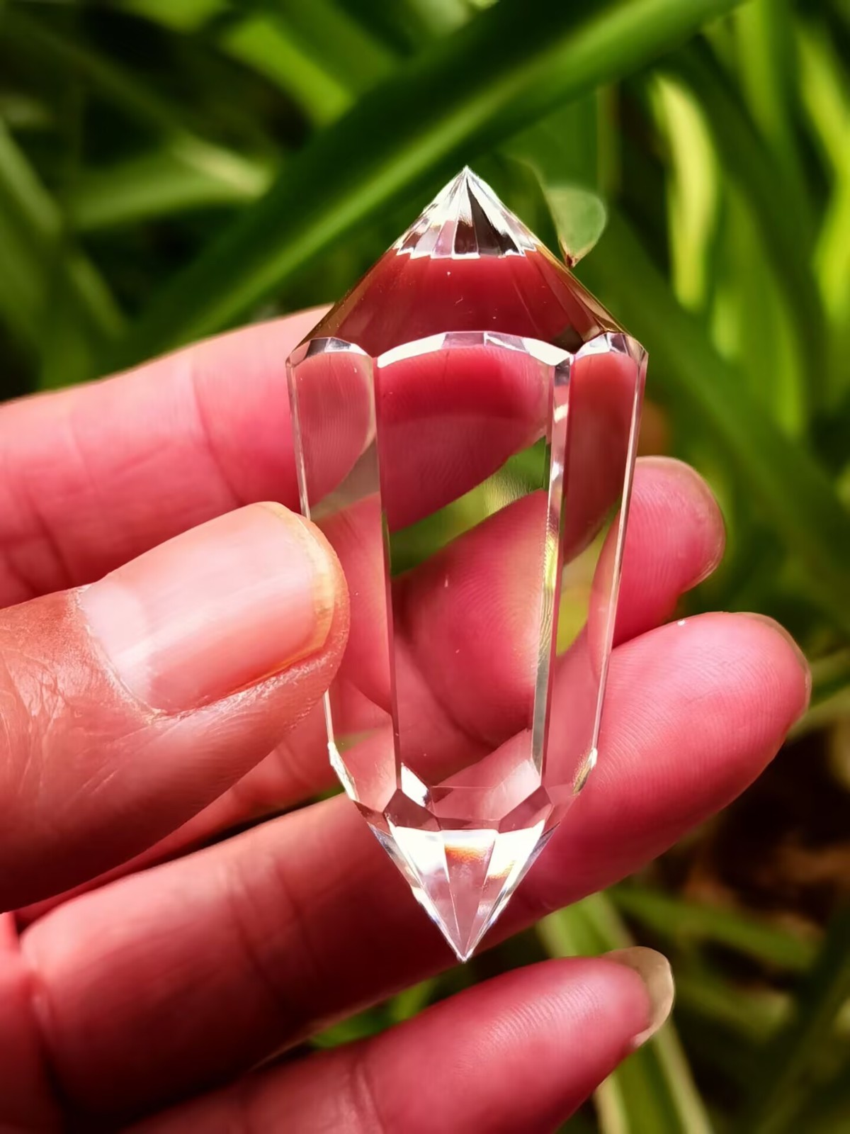 Tibetan Himalayan High Altitude 3 Gate 24 Sided Crystal Quartz Vogel Wand 2.0”