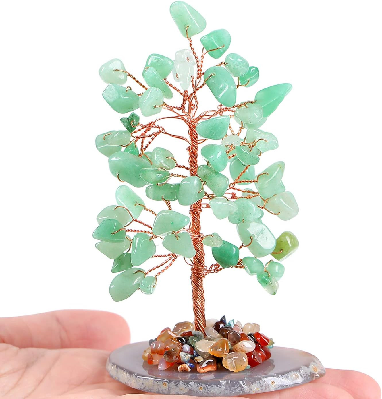 Chakra Tree Natural Crystal Tree of Life Money for Desk Decor 7 Chakra Stone for