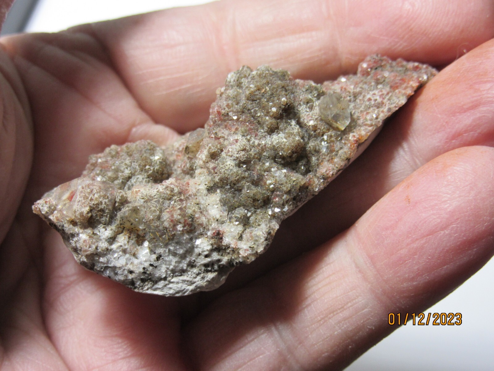 Natural Red Quartz Crystal CLUSTER 2 3/8″ Rough Collectible Reiki RQCCC-2