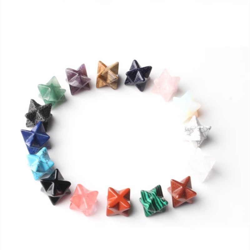 Natural Crystal Merkaba Star Sacred Geometry Healing Crystal Meditation Reik