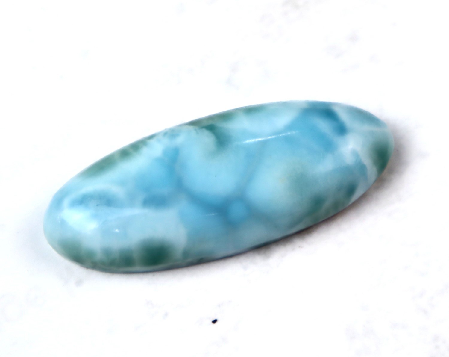 Charming Design Natural Sky Blue Larimar Cabochon 43mm