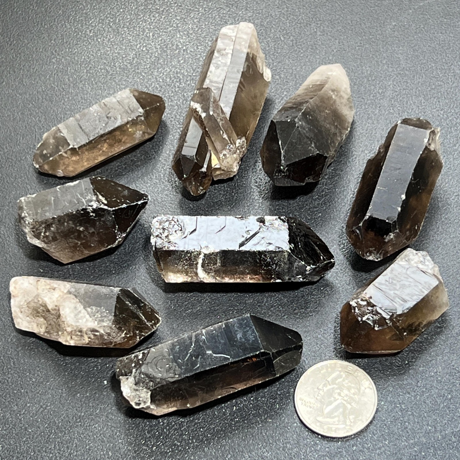 Smoky Quartz Crystal Points (By The Piece Or Pound) Wholesale Gemstone Decor