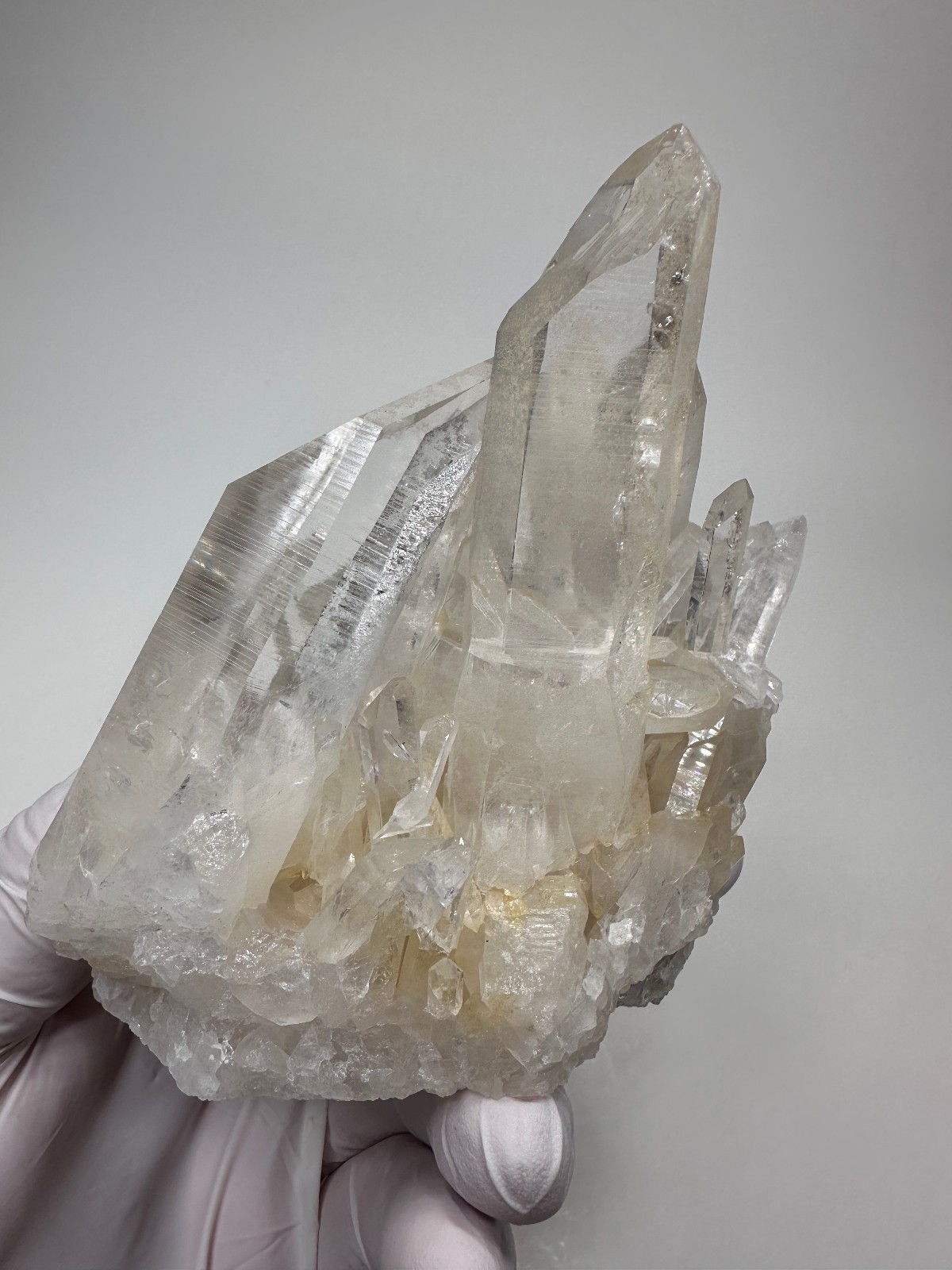 Top Quality Large Clear Arkansas Quartz Crystal Cluster