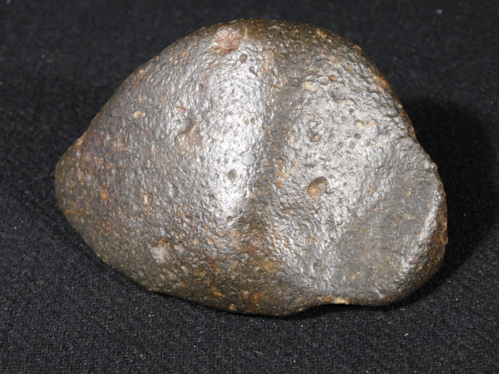 wOw! Stony METEORITE with DARK Fusion Crust and REGMAGLYPTS Libya 274gr