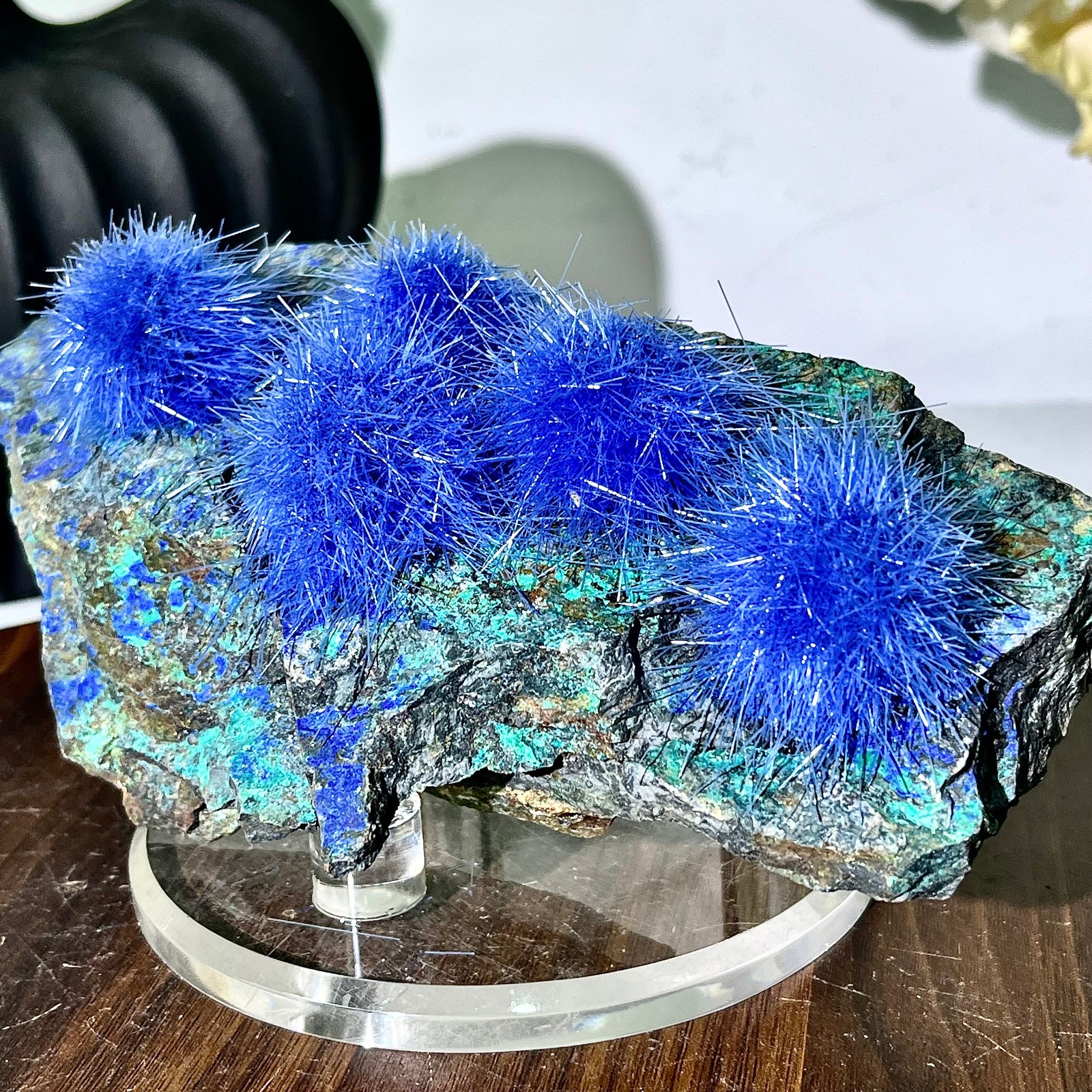 1.69LB Blue Natural Goethite Crystal Quartz Energy Ore Healing Mineral Specimen