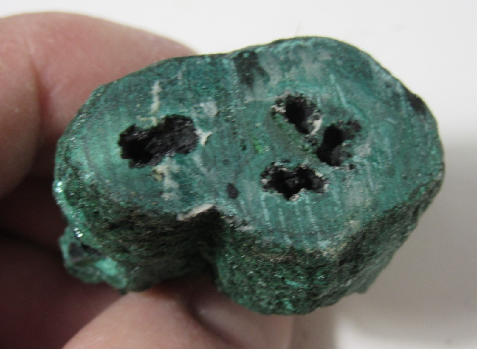 Green Malachite Mineral Nodule Zaire Africa 1 5/8″ Collectible GMNCZA-15s