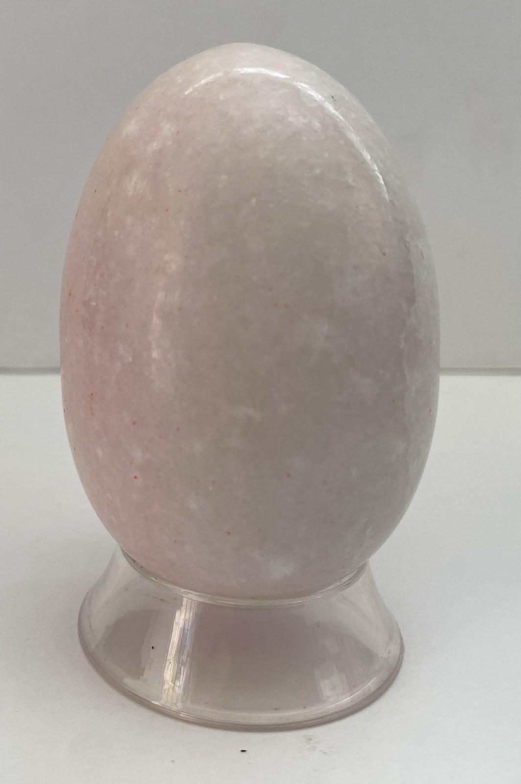 Natural Onyx Stone Egg With Stand Hand Polished Banded Agate Calcite Crystal
