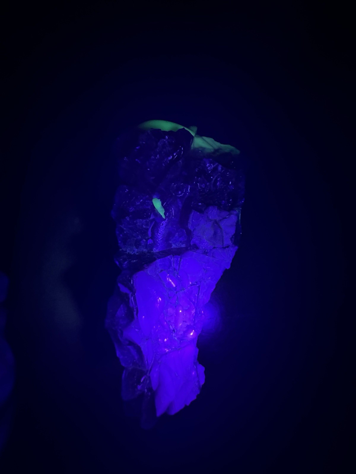 Stunning Uranium Slag Glass Cullet Mixed Blue Yellow Orange HOUZER Rock Overpour