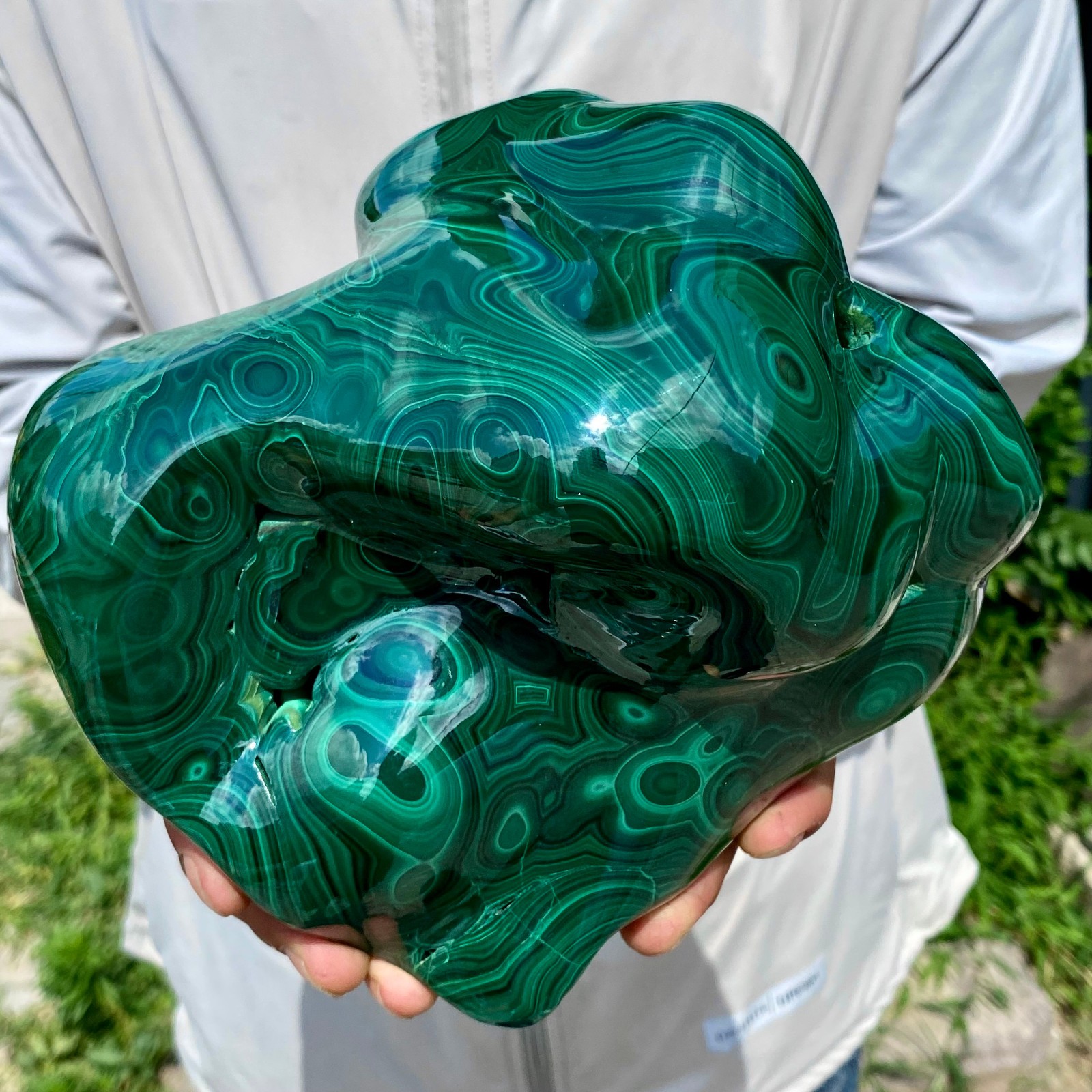 8.13LB TOP Natural Malachite crystal quartz Mineral specimen Reiki gem