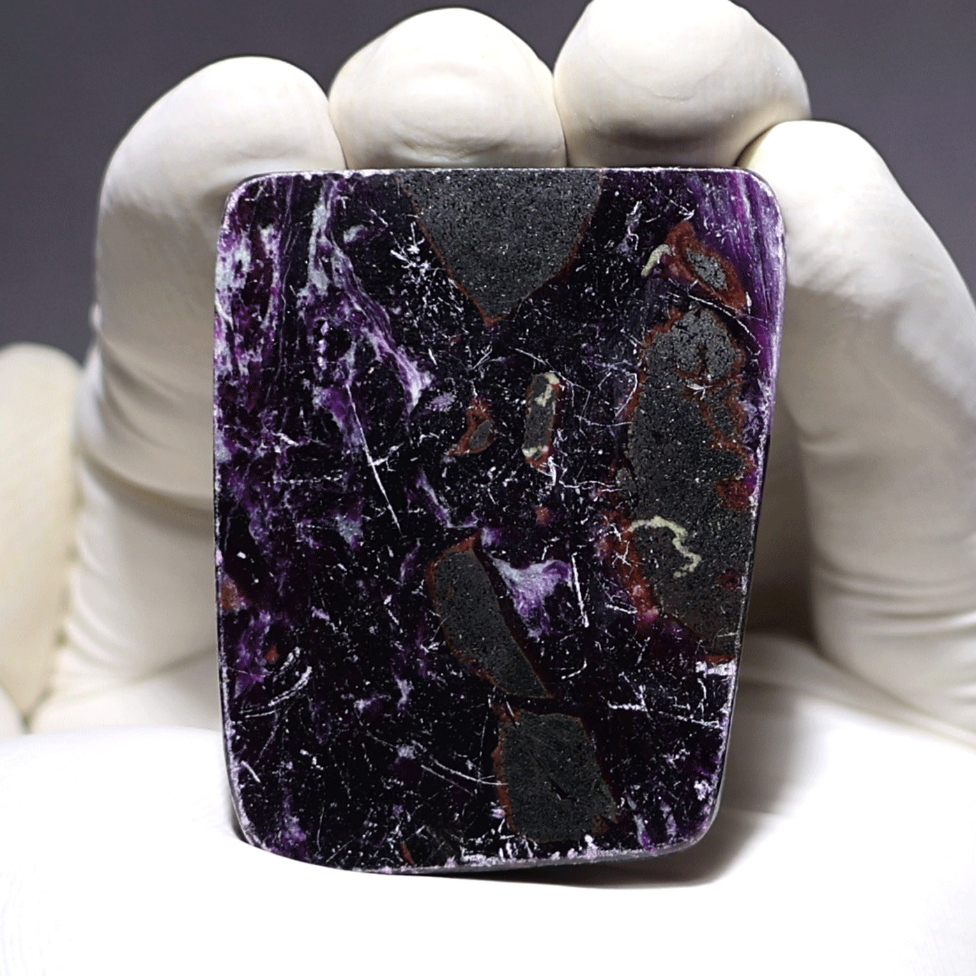 Rare Kämmererite Polished Stone • Dark Purple Chrome Chlorite • Collector’s Slab
