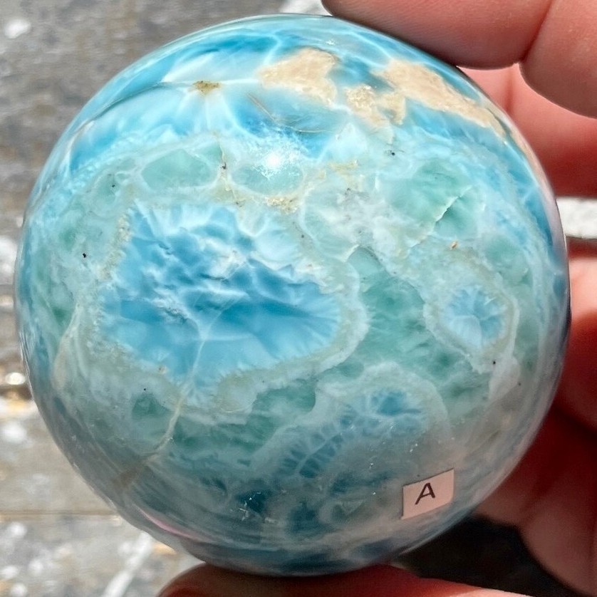 LARGE DOMINICAN REPUBLIC LARIMAR SPHERE 54.9 MM