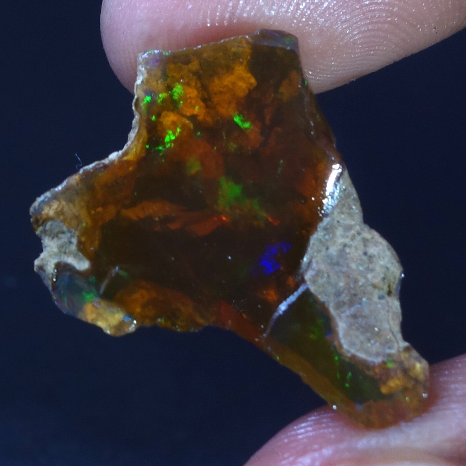 16.00 Cts 100% Natural Welo Fire Ethiopian Oil Opal Rough Cab Gems Ring Nacklace