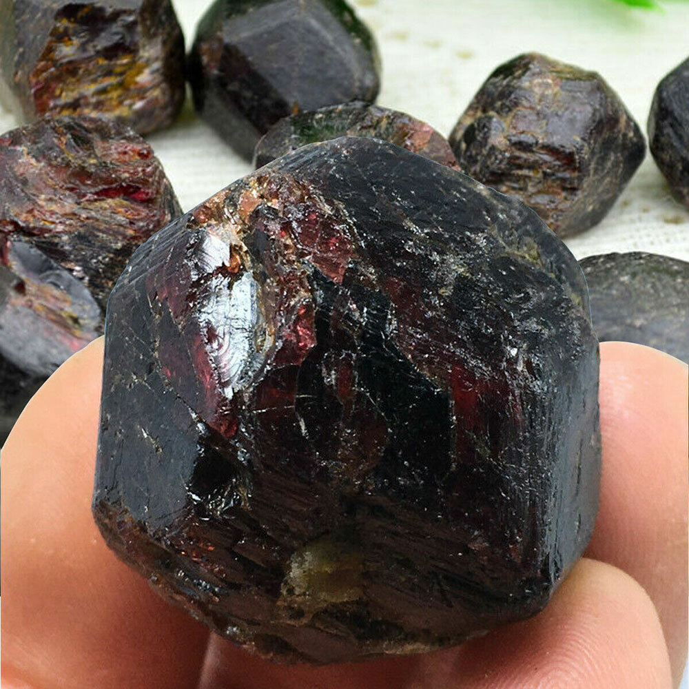 50g Natural RED Pyrope Garnet Crystal Gemstone Rough Mineral Specimen #SH