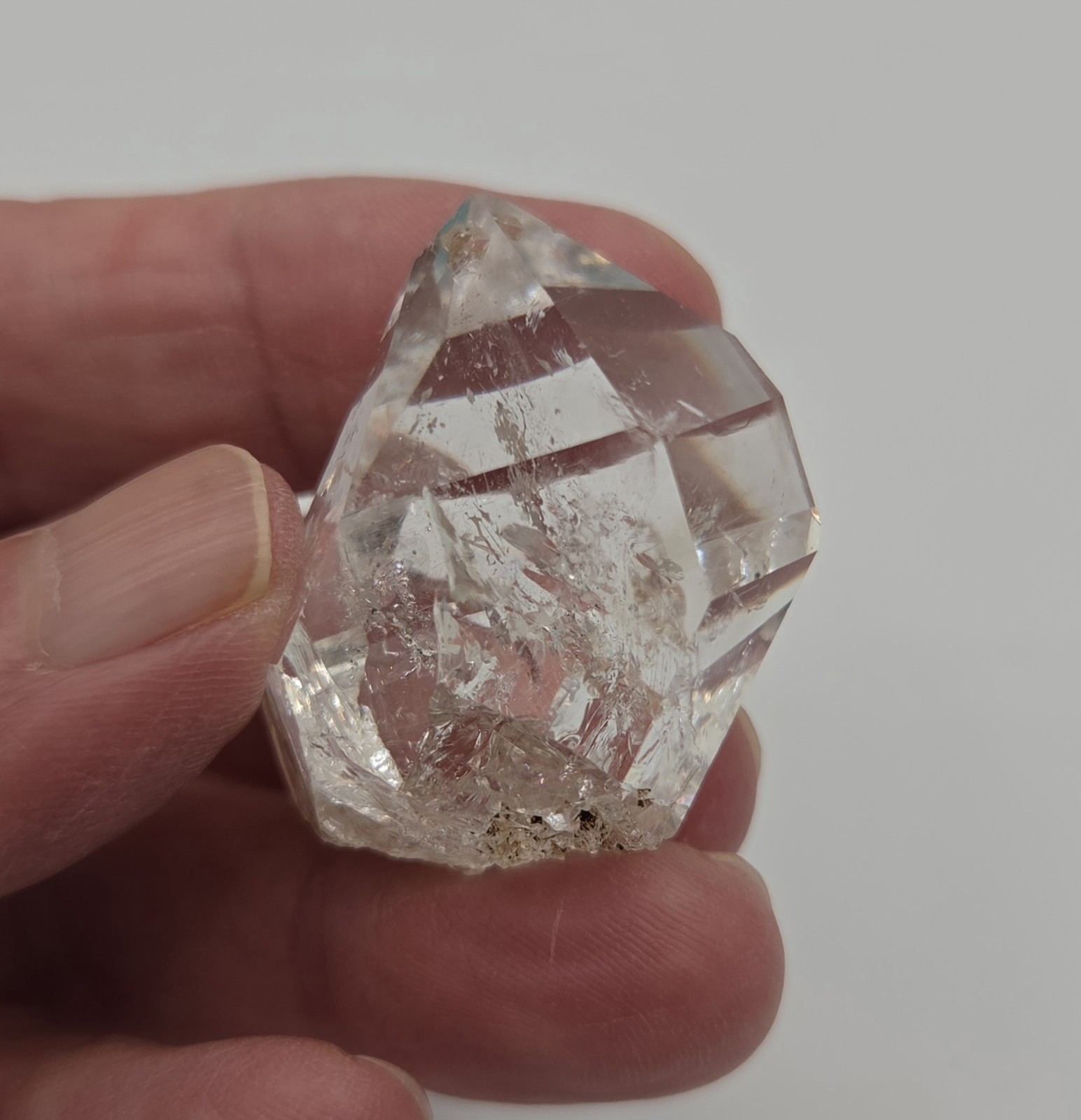 Large Natural Herkimer Diamond from Fonda, NY 19.61g 29mm x 36mm Quartz Crystal