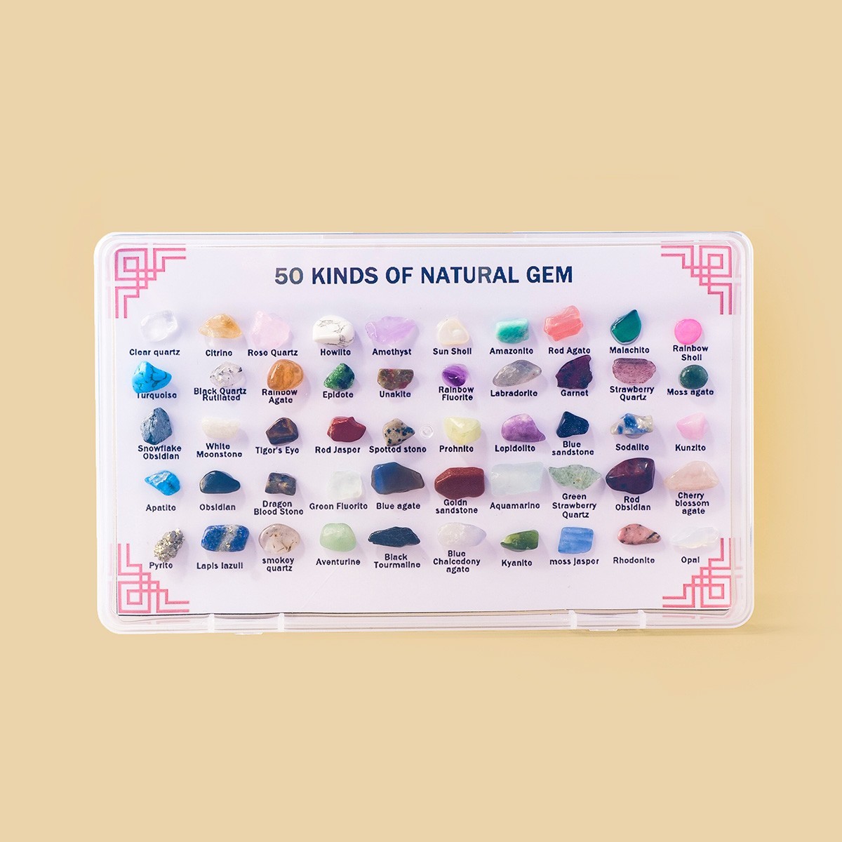 50 Kinds of Natural Crystal natural mineral specimen box random 1pc