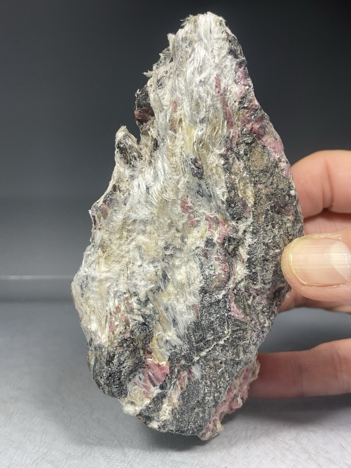 SS Rocks – Cummingtonite with Rhodonite (Minas Gerais, Brazil) 1.00lbs