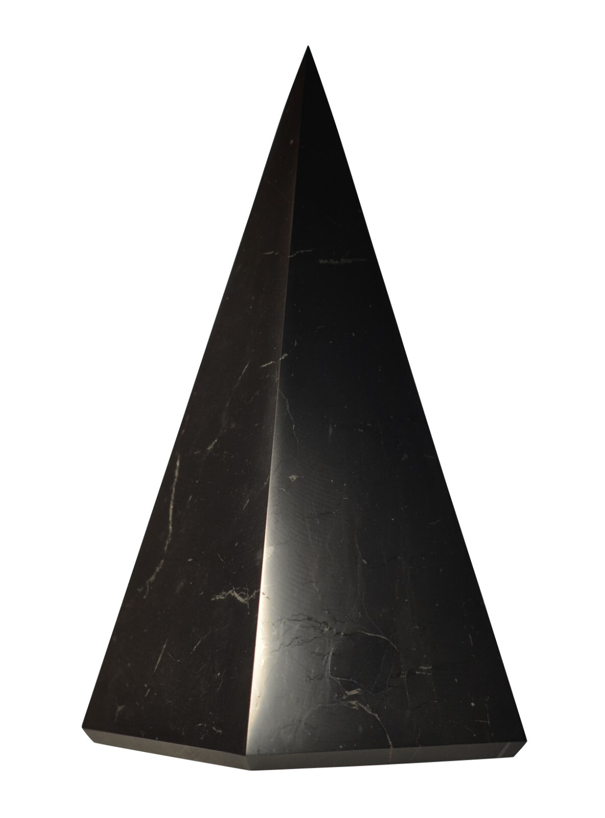 Shungite World Shungite Pyramid Tall – Various sizes ( Polished or Unpolished )