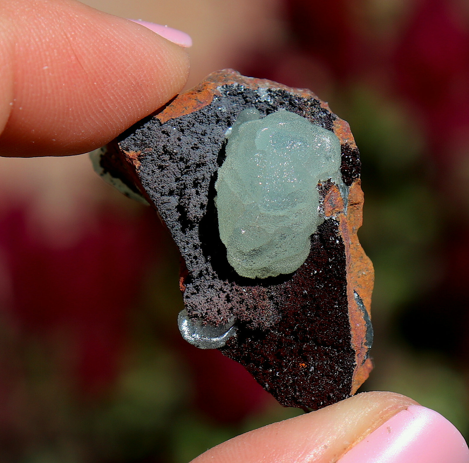 Smithsonite And Hemimorphite On Matrix From Mexico 3.7 Cm’s