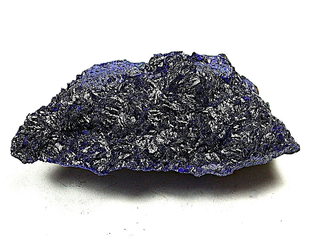 MINERALS : AZURITE CRYSTALS ON MATRIX, LIUFENGSHAN MINE IN CHINA. ORIGINAL LABEL