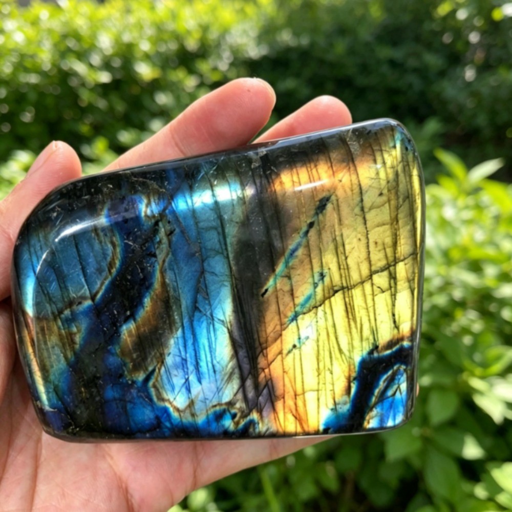Natural Labradorite Free Form Standing HealingStone Crystal Reiki Desktop Decor
