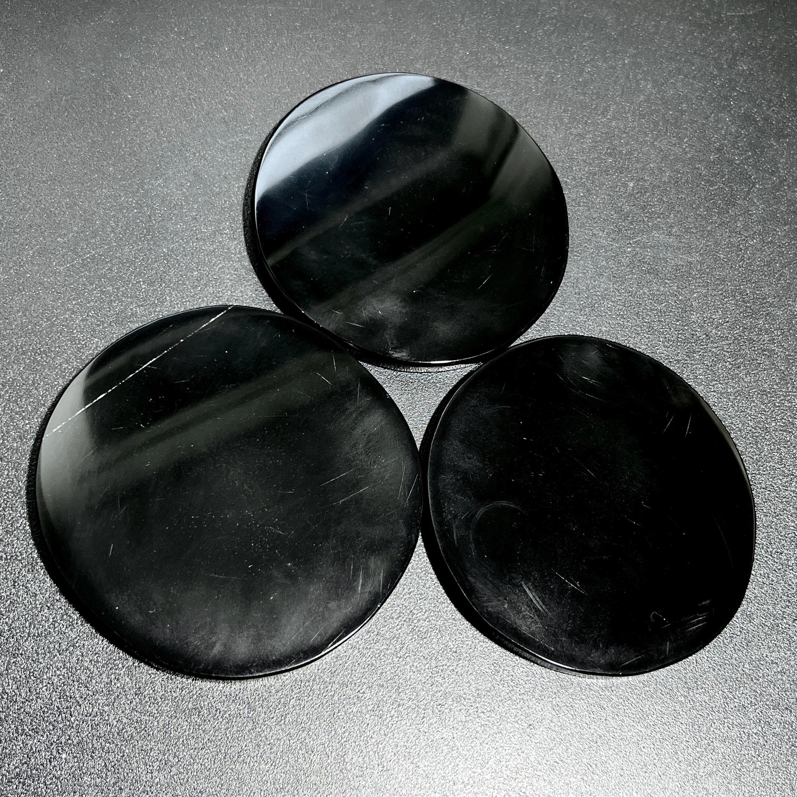 Black Obsidian Round Circle Coaster Carving Wholesale Gemstone Crystal