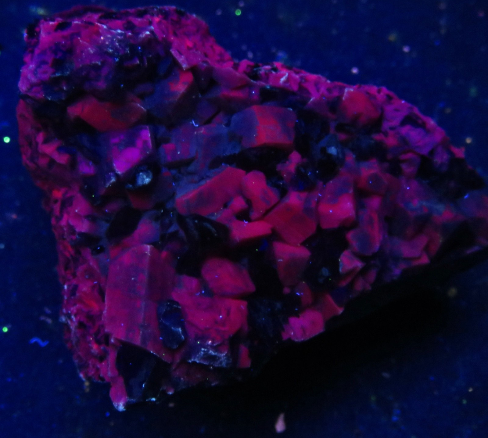 MICROCLINE ( fl.) with SMOKY QUARTZ CRYSTALS – MOAT MTN. – CONWAY, N.H.